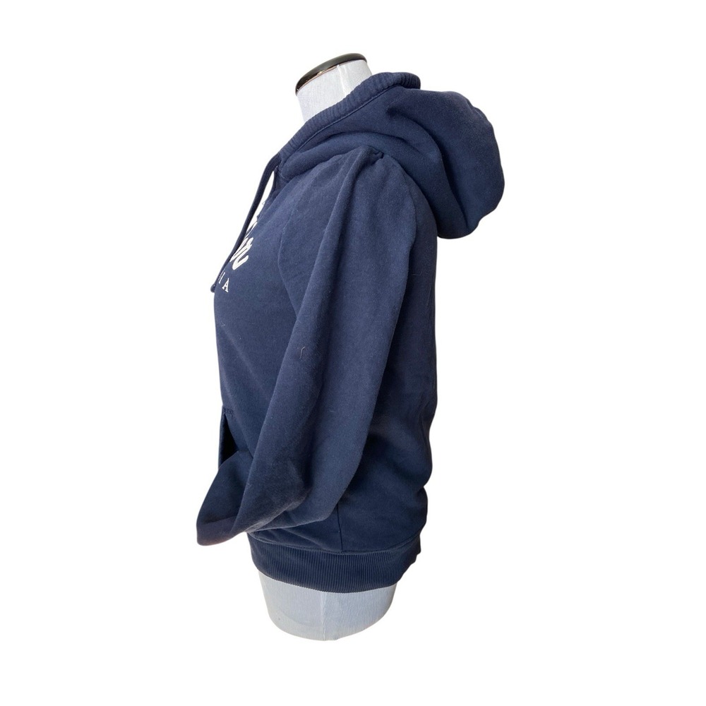 Y2K Hollister Sherpa Lined Zip‎ Up Hoodie Womens Size S Blue Logo Preppy 2000s - Picture 3 of 12